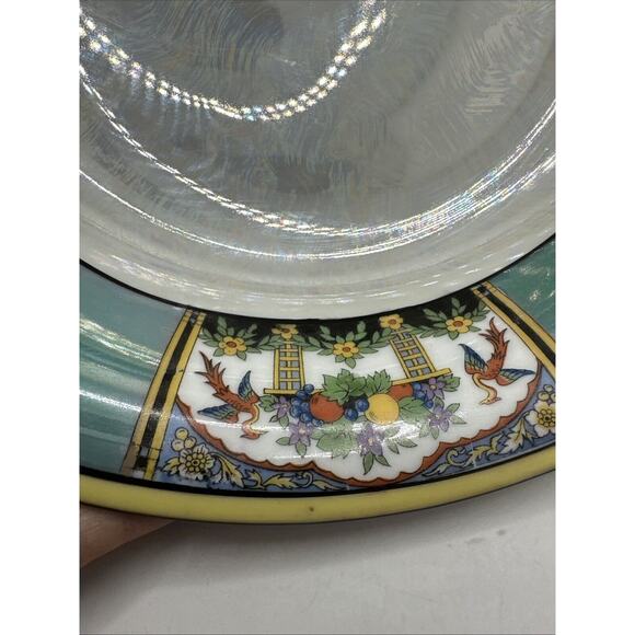 Vintage Noritake Morimura Hand Painted Made In Japan Handled Bowl 9.75” Round - Picture 8 of 9